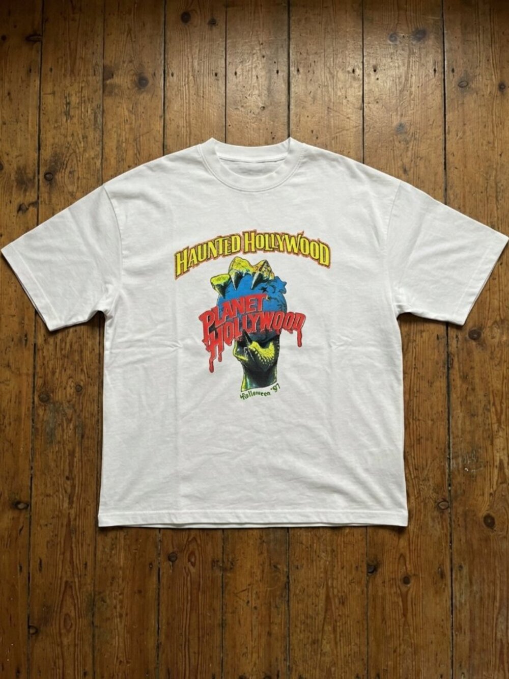 90s Planet Hollywood Haunted Hollywood 1997 T‎ Shirt